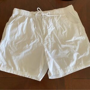 Women's White Cargo Shorts